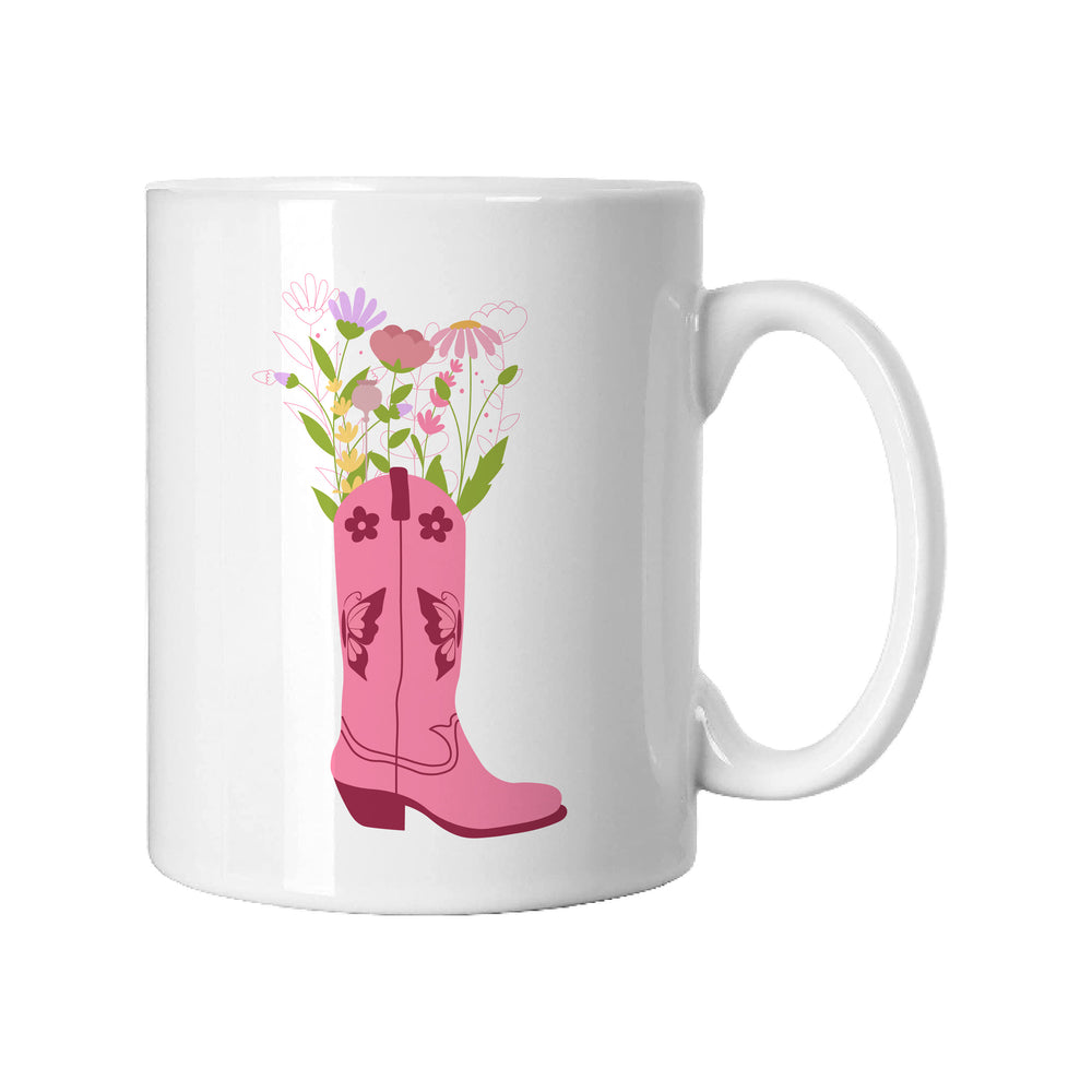 Floral Cowgirl Boot Mug