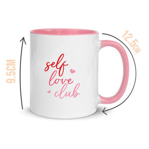 Self Love Club Heart Handle Mug