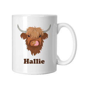 Personalised Highland Cow Mug