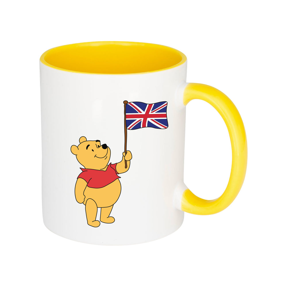 Winnie The Pooh Union Jack White Mug