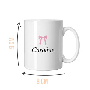 Personalised Bow Name Mug