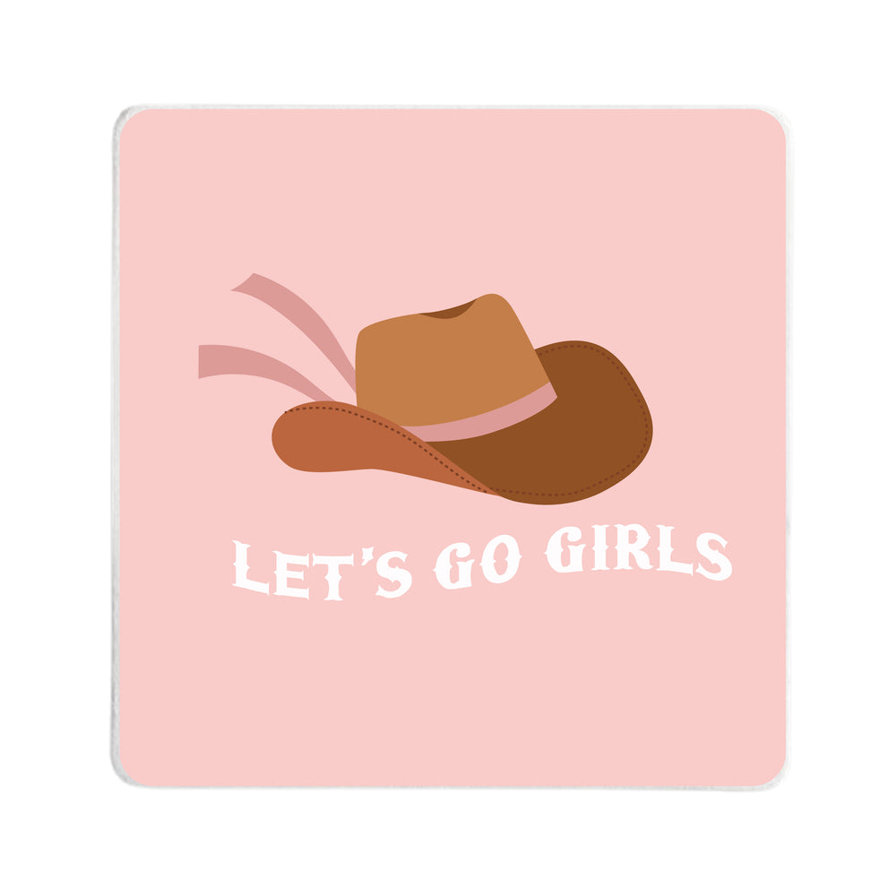 Let's Go Girls Square Coaster