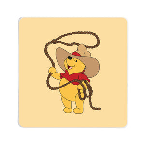 Winnie the Cowboy Square Coaster