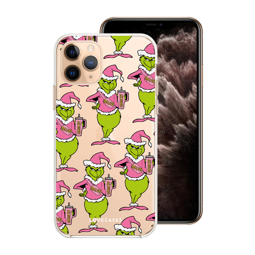 Boujee Grinch Pattern Phone Case LoveCases Boujee Grinch Pattern Phone Case LoveCases