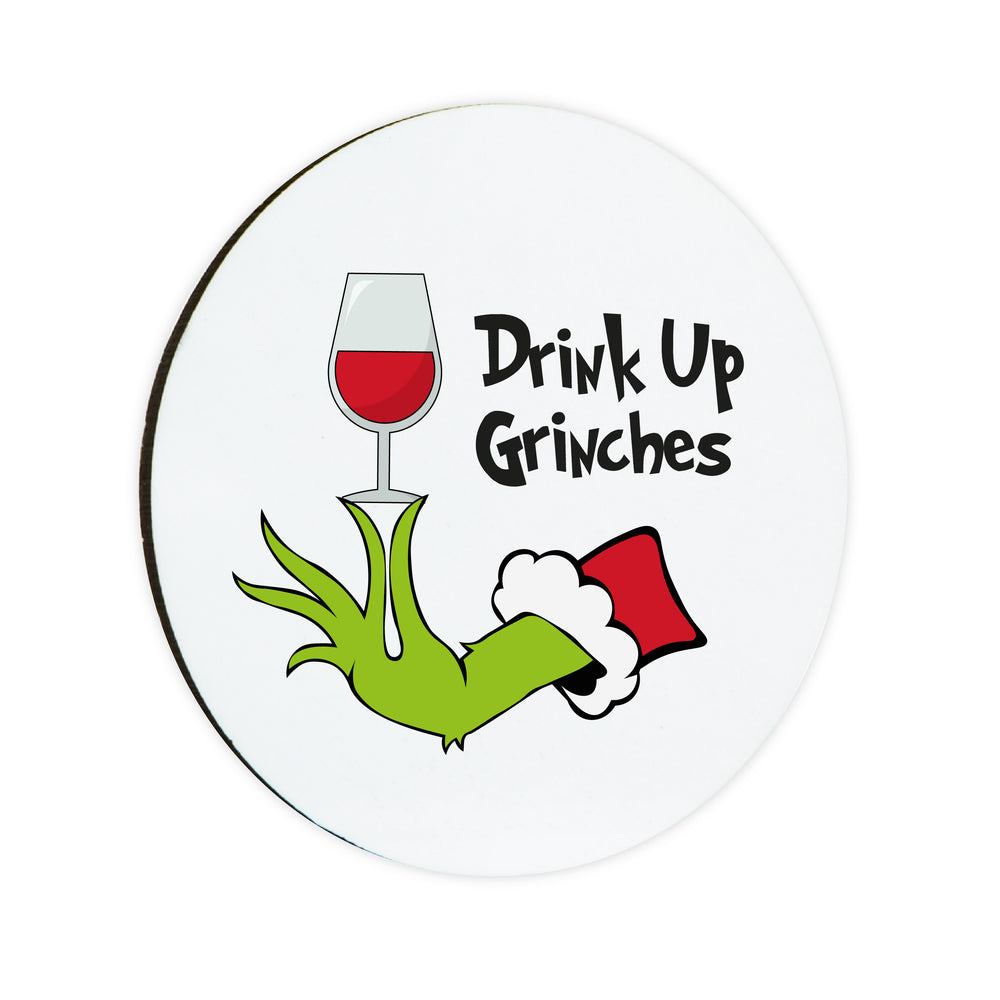 
            
                Load image into Gallery viewer, Drink Up Grinches Circle Coaster
            
        