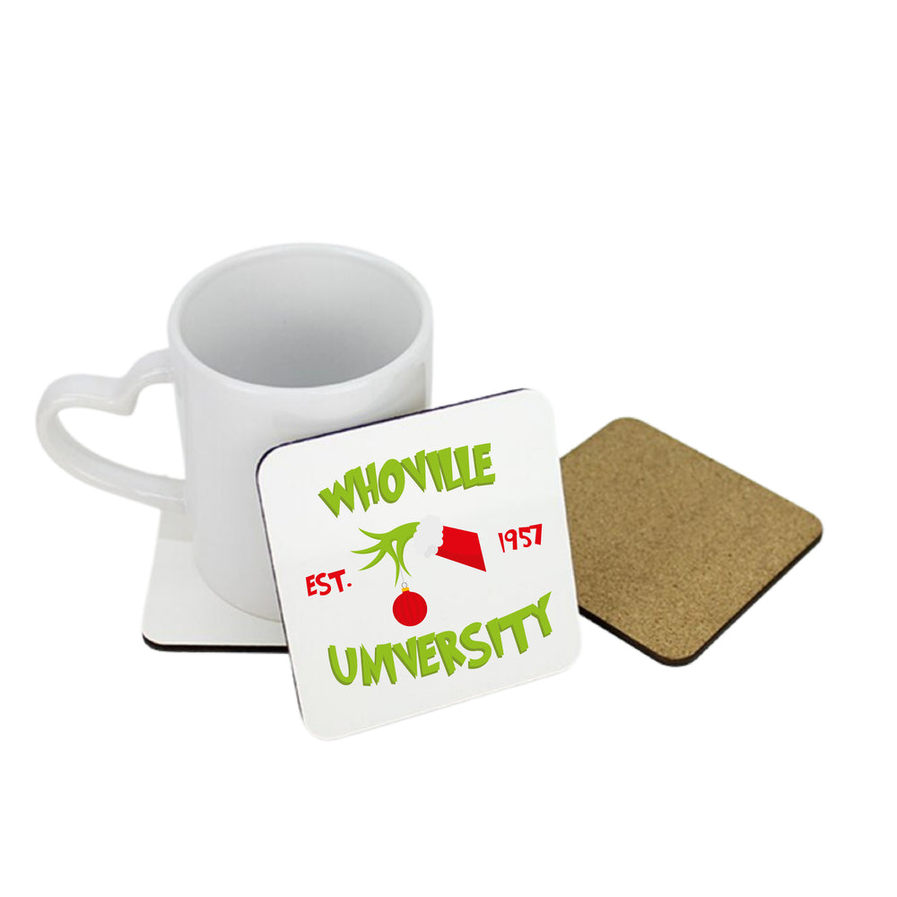 
            
                Load image into Gallery viewer, Whoville University Square Coaster
            
        