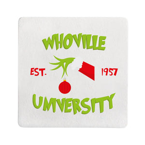 
            
                Load image into Gallery viewer, Whoville University Square Coaster
            
        