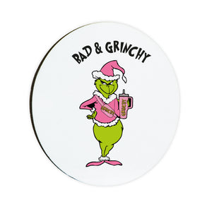 Bad & Grinchy Circle Coaster
