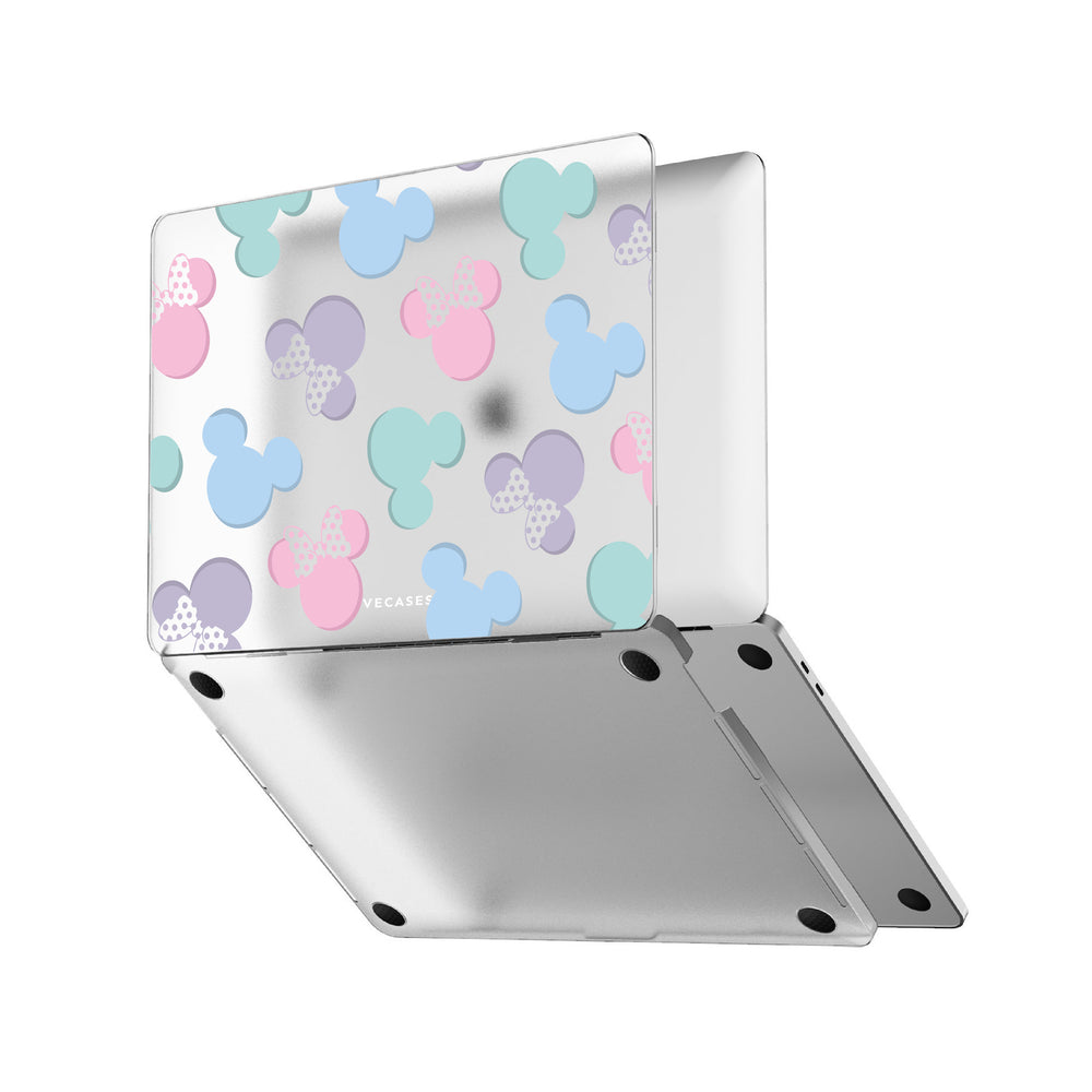 Pastel Mickey & Minnie MacBook Case