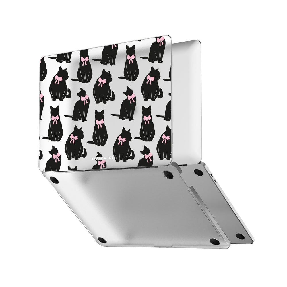 Coquette Black Cats MacBook Case