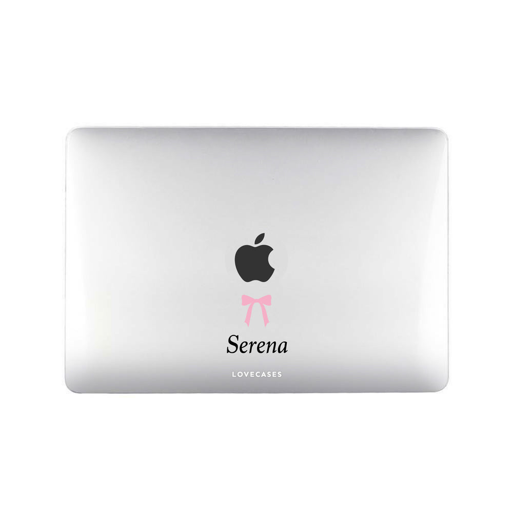 Personalised Bow Name MacBook Case
