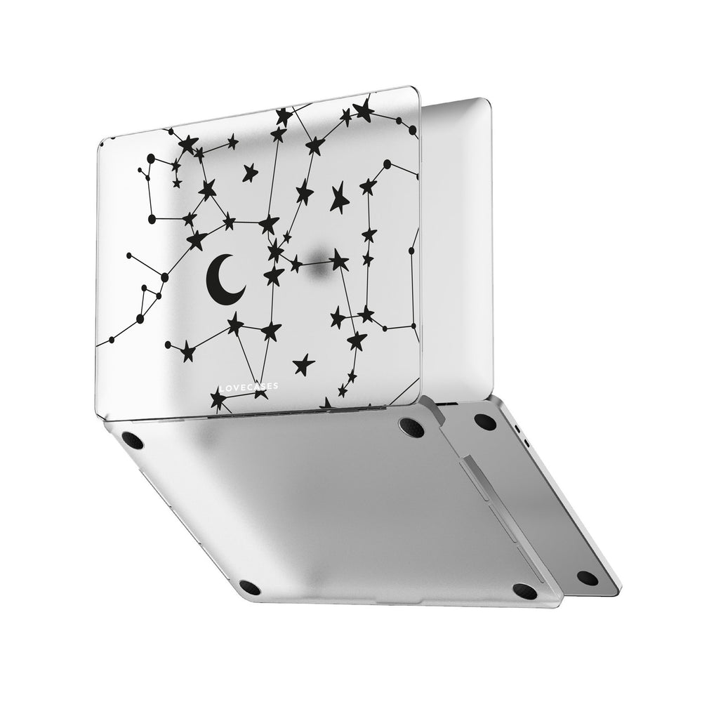 
            
                Load image into Gallery viewer, Black Stars &amp;amp; Moons MacBook Case
            
        