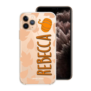 
            
                Load image into Gallery viewer, Personalised Pumpkin Name Phone Case
            
        