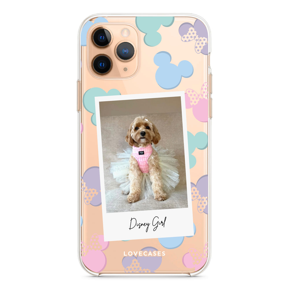 Personalised Disney Girl Polaroid Pet Phone Case