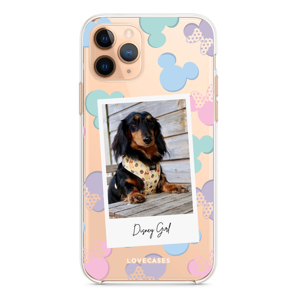 Personalised Disney Girl Polaroid Pet Phone Case
