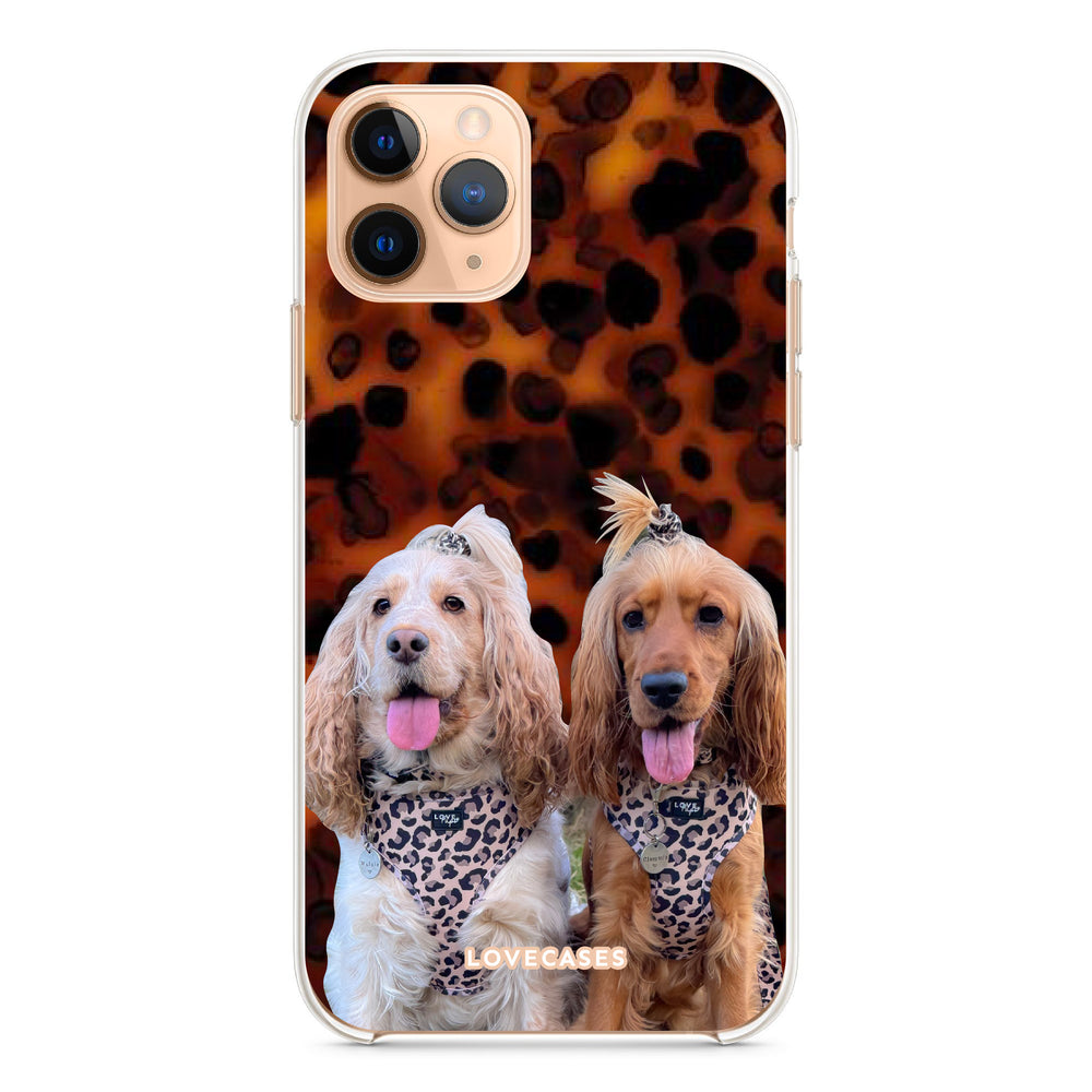 Personalised Tortoise Shell Pet Portrait Phone Case