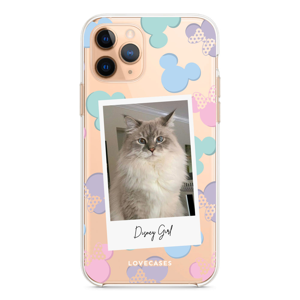 Personalised Disney Girl Polaroid Pet Phone Case