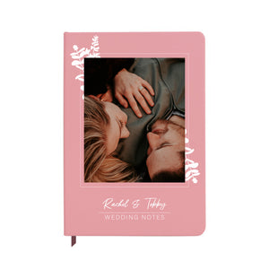 Personalised Wedding Notes Pink Notebook