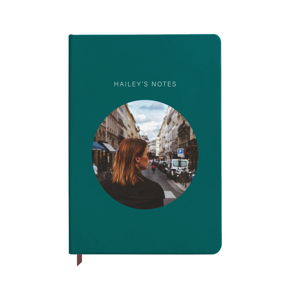 
            
                Load image into Gallery viewer, Personalised Photo Teal Notebook
            
        