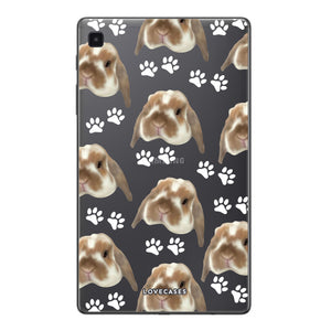 Personalised Pet Portrait Pattern Samsung Tablet Case