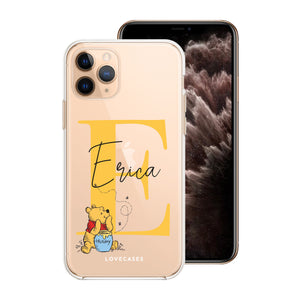 Personalised Winnie The Pooh Initial Phone Case