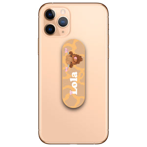 Personalised Coquette Highland Cow Phone Loop