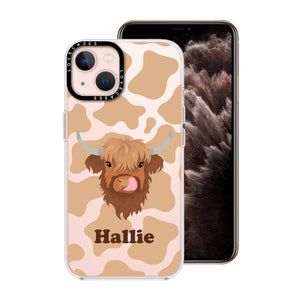 Personalised Highland Cow Premium Phone Case