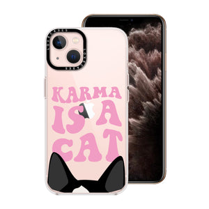 Karma Is A Cat Premium Phone Case