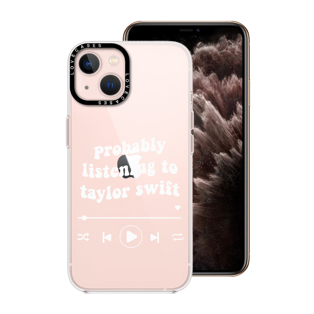 
            
                Load image into Gallery viewer, White Probably Listening To Taylor Swift Premium Phone Case
            
        