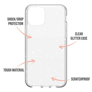 Plain Clear Glitter Phone Case