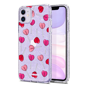 Lollipop Love Glitter Phone Case