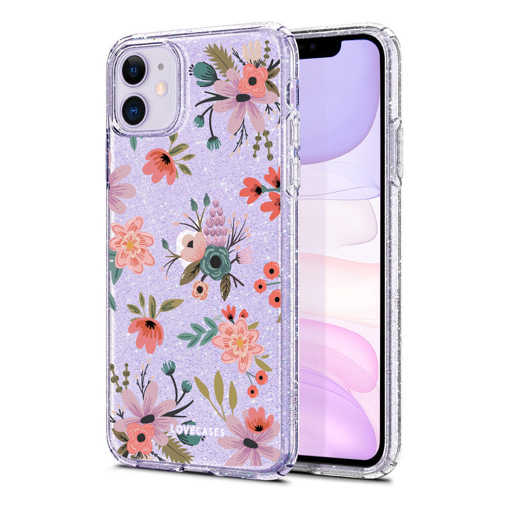 
            
                Load image into Gallery viewer, Ditsy Floral Glitter Phone Case
            
        