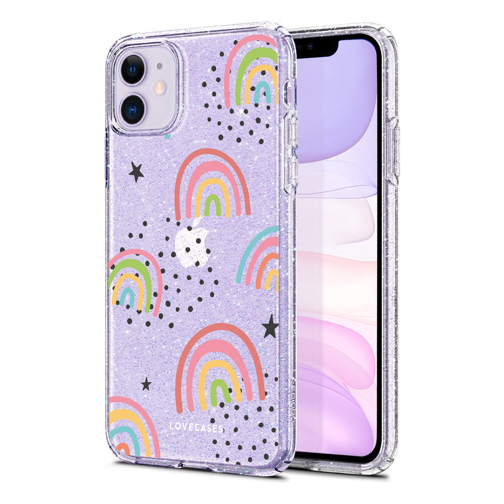 Abstract Rainbow Glitter Phone Case – LoveCases - Main Image