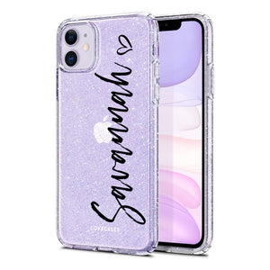 Personalised Script Glitter Phone Case