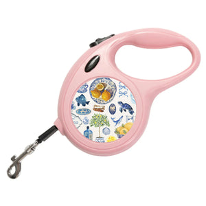 Mediterranean Mood Retractable Dog Lead