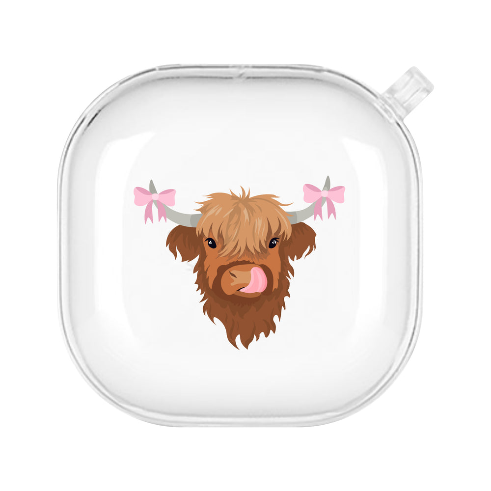 Bonnie the Highland Cow Galaxy Buds Case