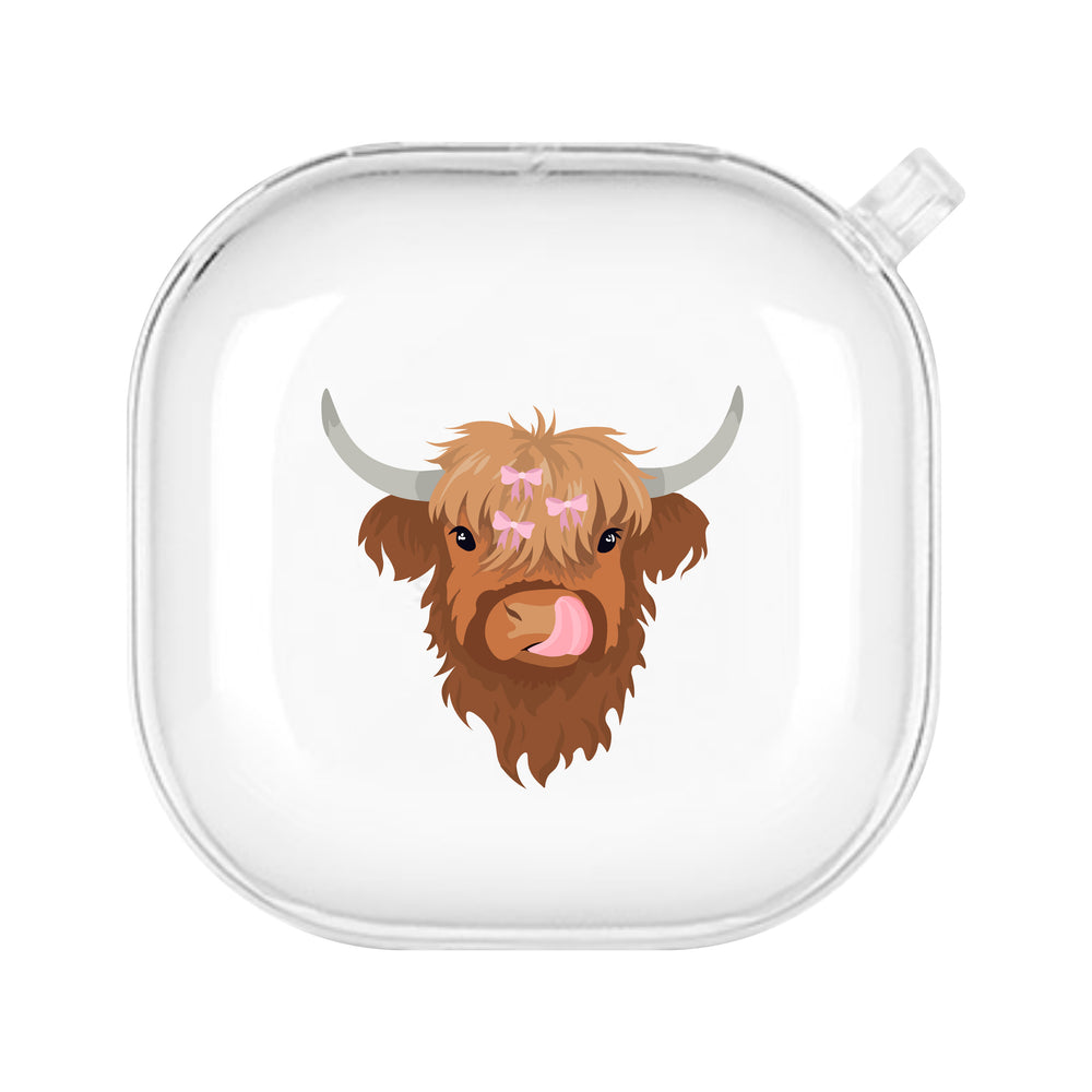 Connie the Highland Cow Galaxy Buds Case