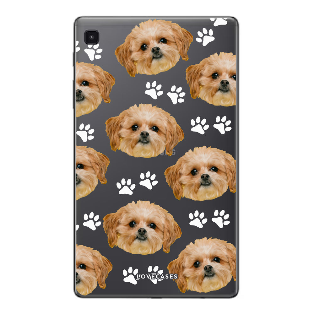 Personalised Pet Portrait Pattern Samsung Tablet Case