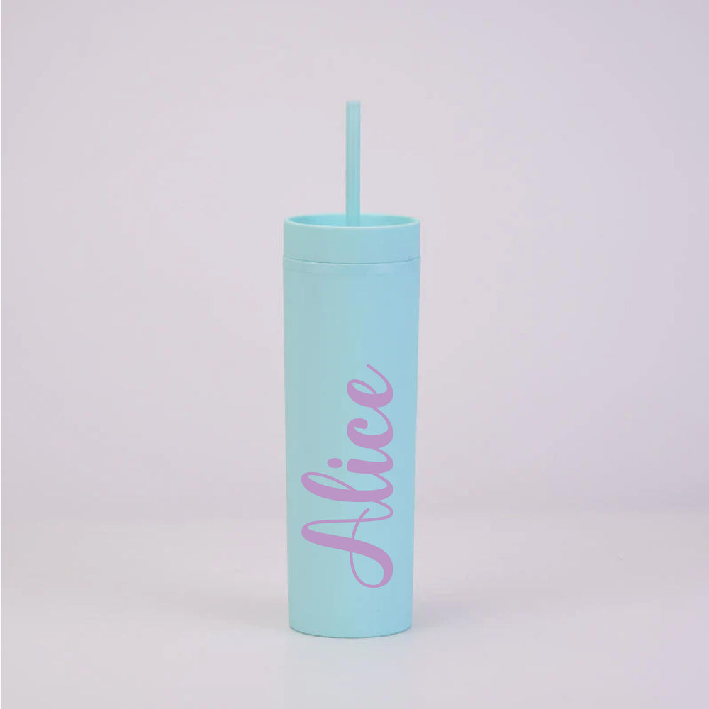 
            
                Load image into Gallery viewer, Personalised Name - Mint Skinny Tumbler
            
        