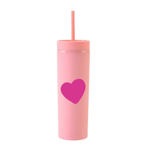 Heart Blush Skinny Tumbler