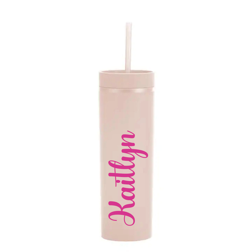 Personalised Name - Sand Skinny Tumbler