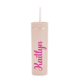 Personalised Name - Sand Skinny Tumbler