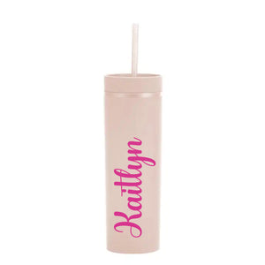
            
                Load image into Gallery viewer, Personalised Name - Sand Skinny Tumbler
            
        