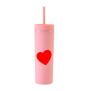 Heart Blush Skinny Tumbler