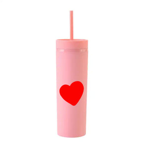 
            
                Load image into Gallery viewer, Heart Blush Skinny Tumbler
            
        