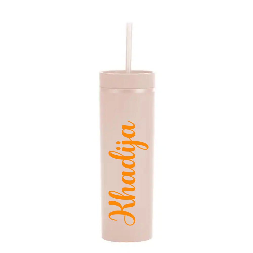 Personalised Name - Sand Skinny Tumbler