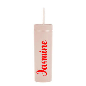 Personalised Name - Sand Skinny Tumbler