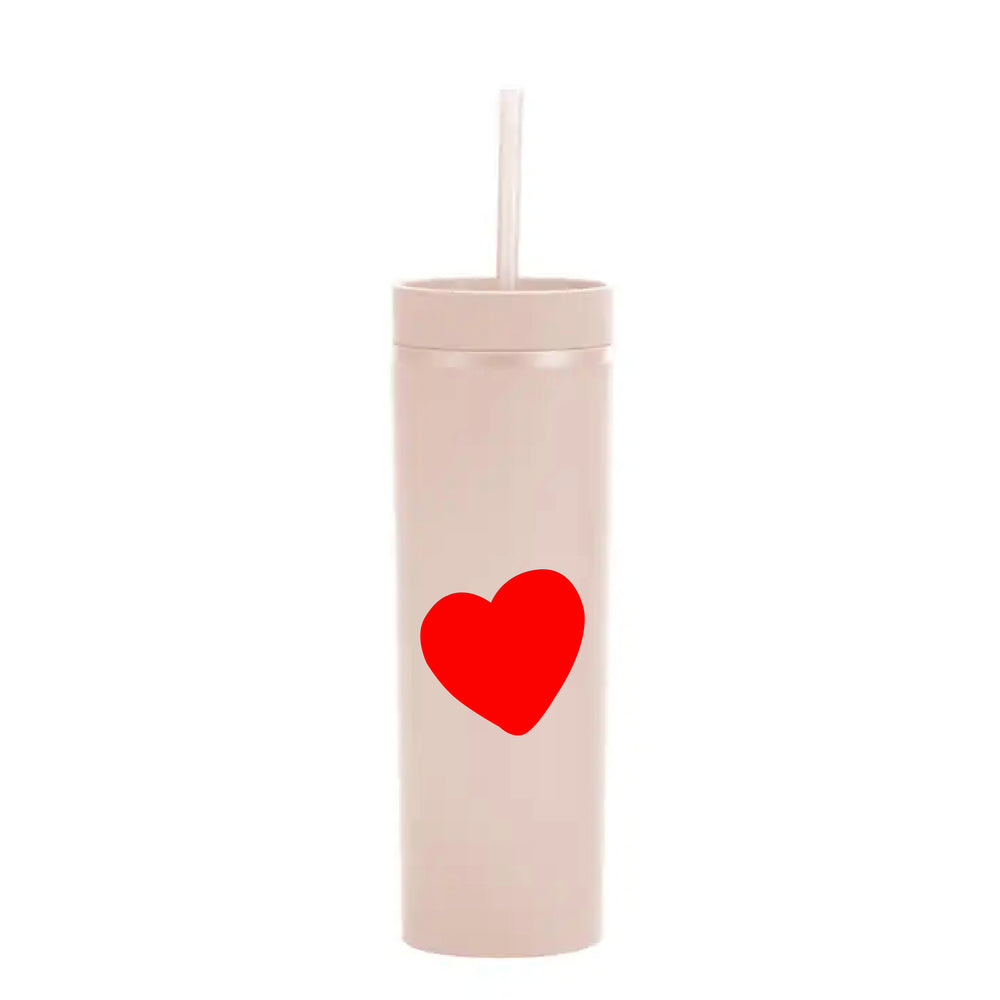 Heart Sand Skinny Tumbler