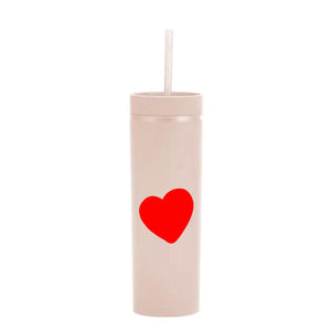 Heart Sand Skinny Tumbler