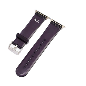 
            
                Load image into Gallery viewer, Personalised Initials Black Smartwatch Strap
            
        